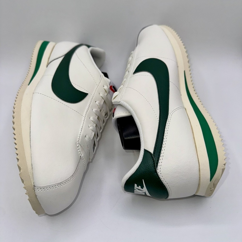 Nike Cortez Sneakers Men's Size 10.5 Women's Size 12 Gorge Green Leather White - Picture 11 of 14
